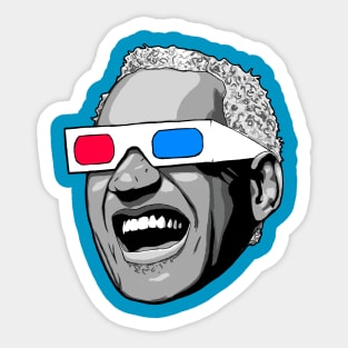 3D Ray Charles Sticker